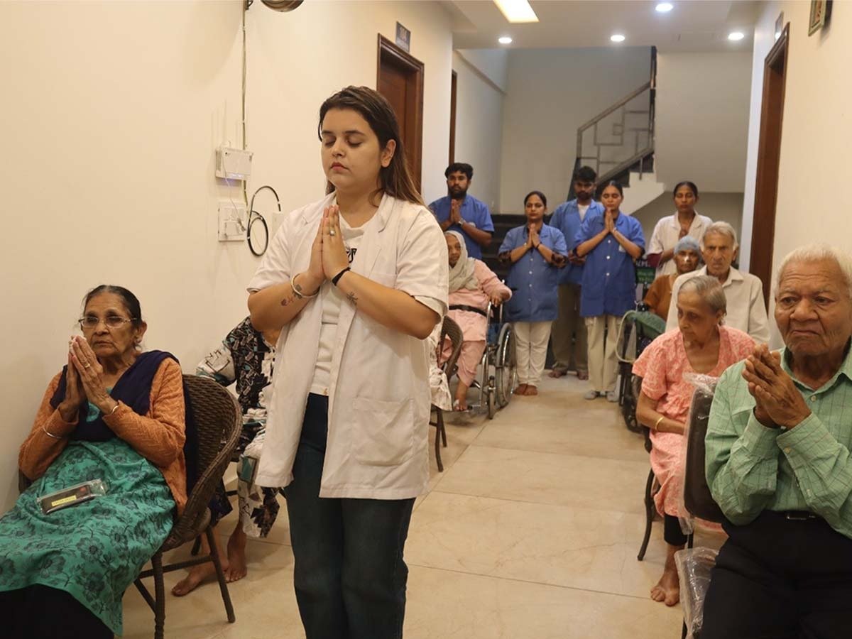 Spiritual Session & Garden Walk at The Vintage Assisted Living, Mohali