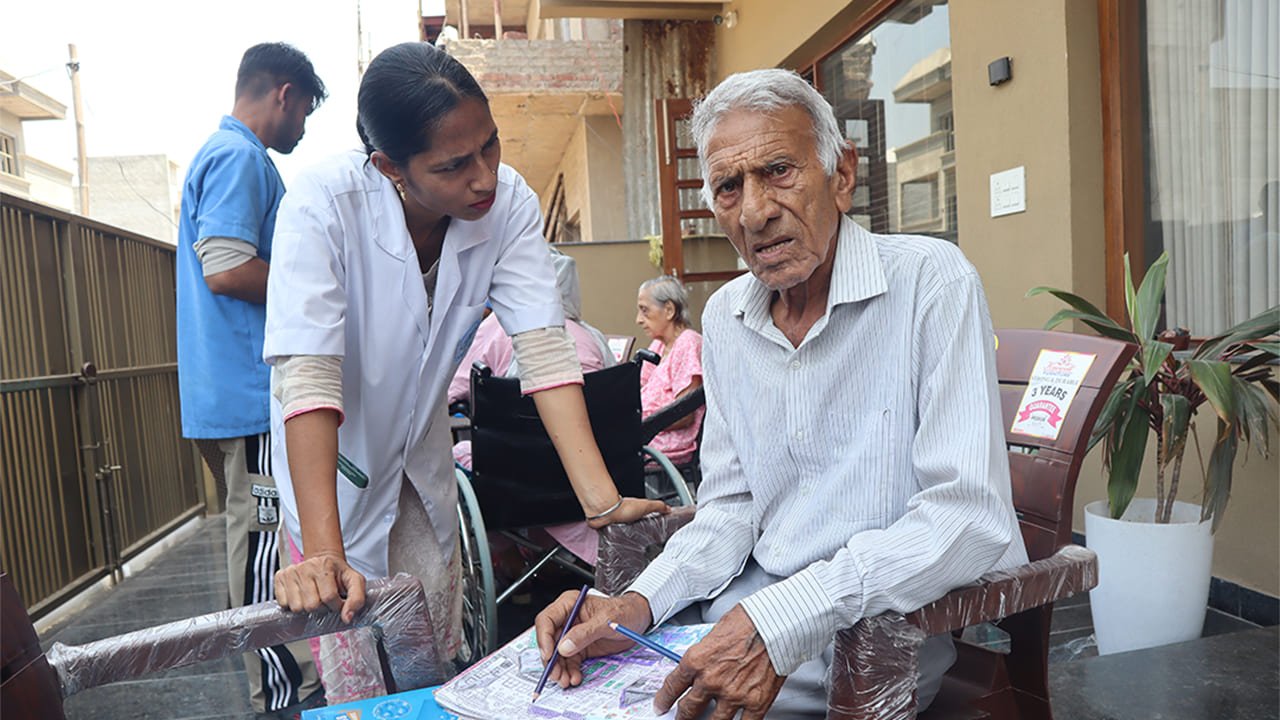 Dementia & Alzheimer's Care at Vintage Care Home - a real photo, not stock imagery